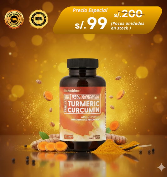 Bienestar Natural con Turmeric Curcumin – Energía, Salud y Vitalidad en Cada Cápsula