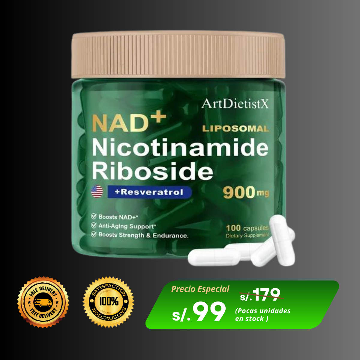 Nad+ Nicotinamide Riboside – Energía y Juventud Celular